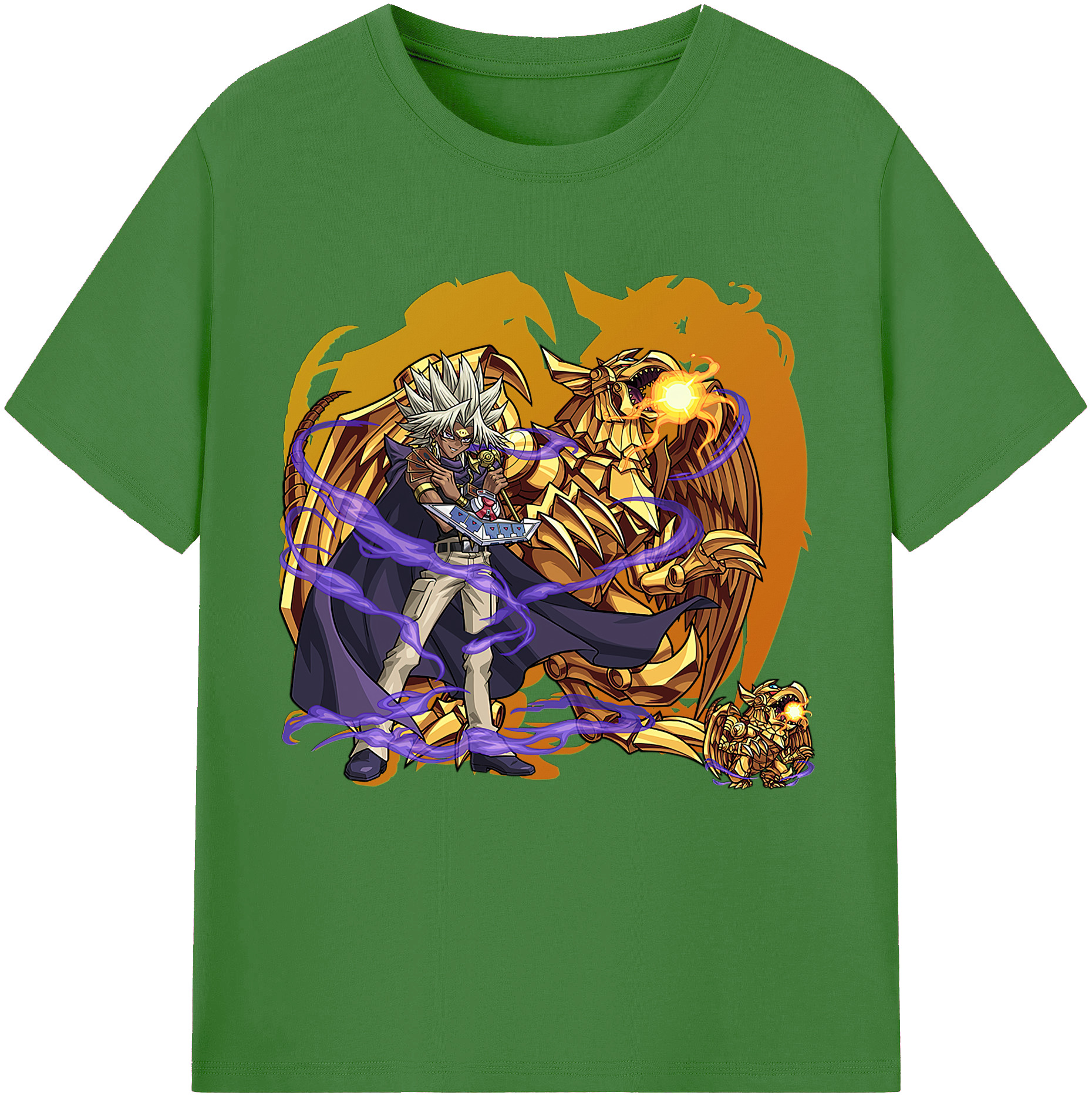 （画像用） 遊☆戯☆王 Yu-Gi-Oh! レディースカジュアルプリントTシャツ（綿100％）